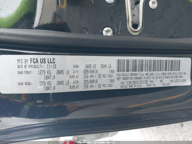 2020 JEEP CHEROKEE 1C4PJMDX7LD571752 Photo 8