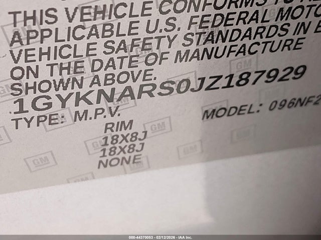 2018 CADILLAC XT5 1GYKNARS0JZ187929 Photo 8