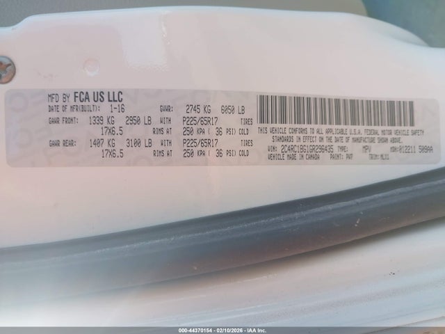 2016 CHRYSLER TOWN & COUNTRY 2C4RC1BG1GR296435 Photo 8