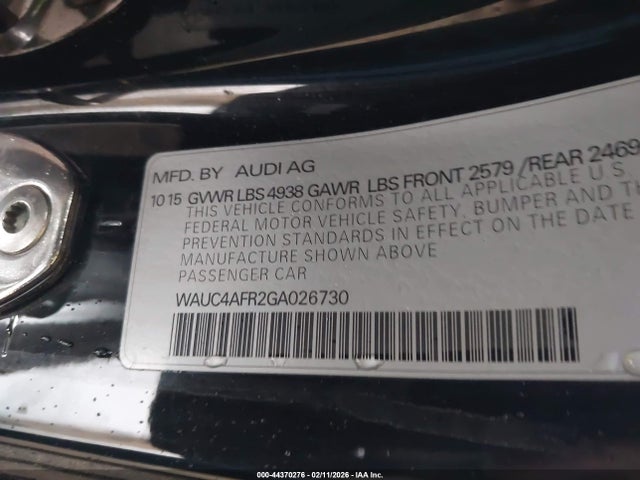 2016 AUDI S5 WAUC4AFR2GA026730 Photo 8