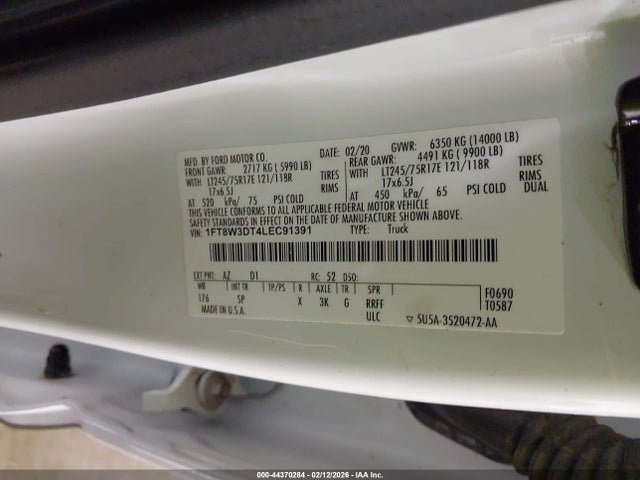 1FT8W3DT4LEC91391 Ford F-350 King Ranch