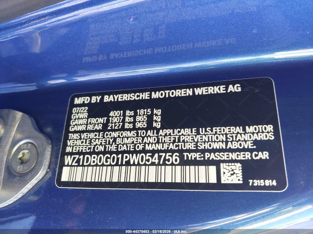 2023 TOYOTA GR SUPRA WZ1DB0G01PW054756 Photo 8