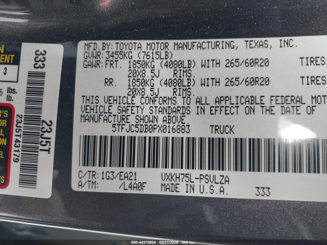 2023 TOYOTA TUNDRA HYBRID 5TFJC5DB0PX016883 Photo 8