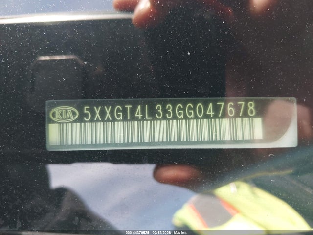 5XXGT4L33GG047678 KIA Optima Lx
