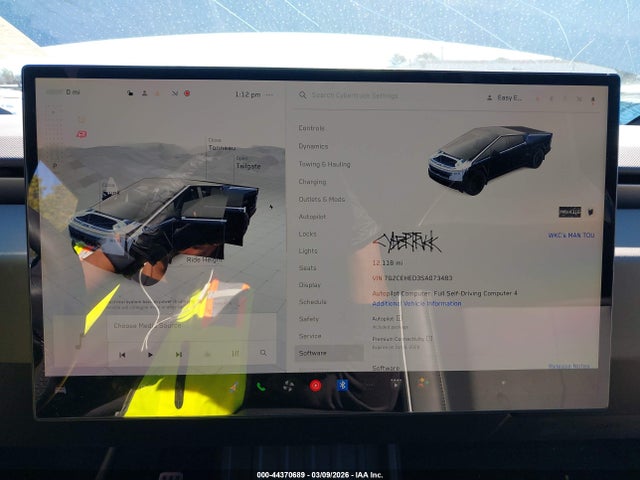 Aukcja sprzedaży 2025 Tesla Cybertruck All-wheel Drive, vin: 7G2CEHED3SA073483, numer aukcji: 44370689