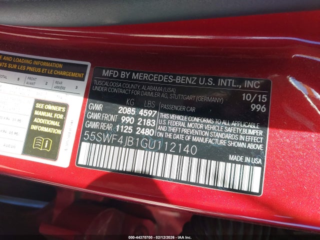 2016 MERCEDES-BENZ C 300 55SWF4JB1GU112140 Photo 8