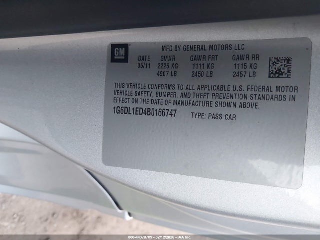 2011 CADILLAC CTS 1G6DL1ED4B0166747 Photo 8