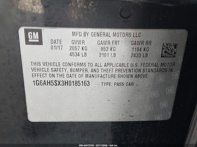 2017 CADILLAC ATS 1G6AH5SX3H0185163 Photo 8