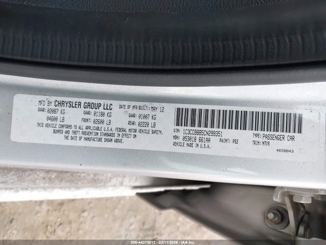 2012 CHRYSLER 200 1C3CCBBB5CN299351 Photo 8