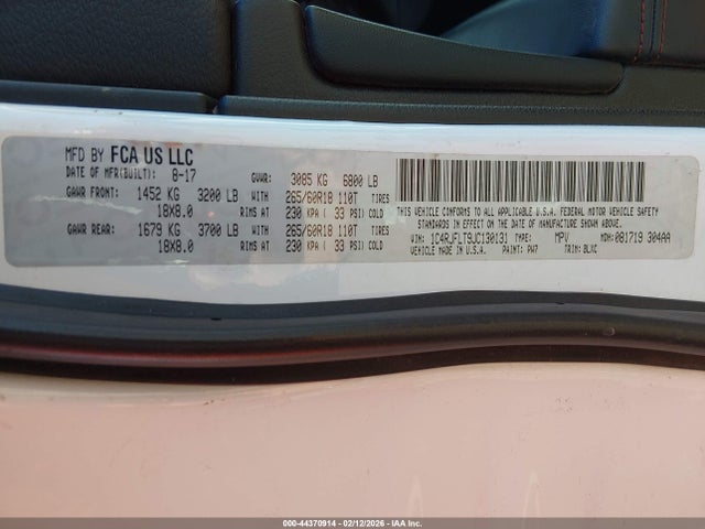 2018 JEEP GRAND CHEROKEE 1C4RJFLT9JC130131 Photo 8