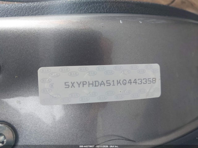 Aukcja sprzedaży 2019 Kia Sorento 3.3l Ex, vin: 5XYPHDA51KG443358, numer aukcji: 44370927