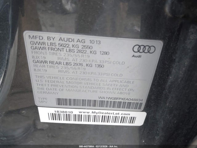 2014 AUDI Q5 WA1WGBFPXEA048834 Photo 8