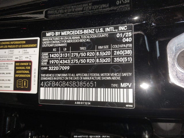 4JGFB4GB4SB385651 Mercedes-Benz Gle 450e 4matic