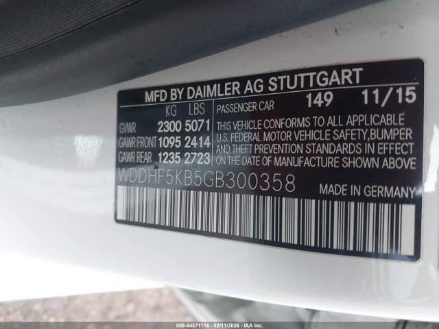 Продажа на аукционе авто 2016 Mercedes-benz E 350, vin: WDDHF5KB5GB300358, номер лота: 44371116