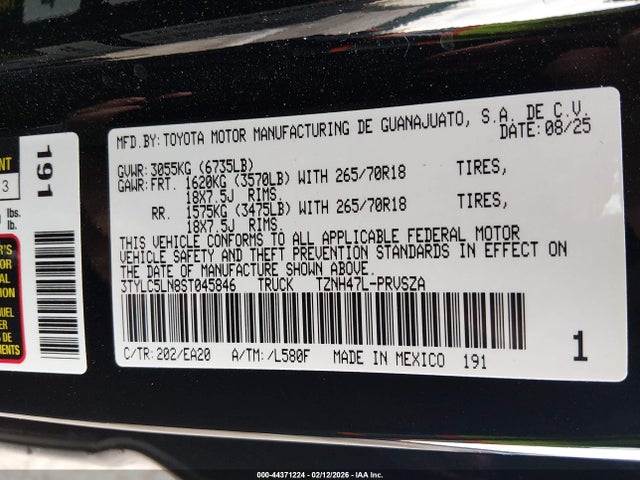3TYLC5LN8ST045846 Toyota Tacoma Hybrid Trd Off Road