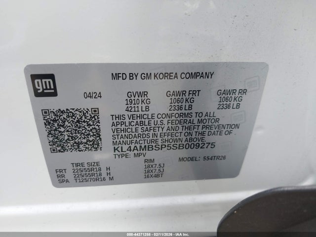 KL4AMBSP5SB009275 Buick Encore Gx Preferred Fwd