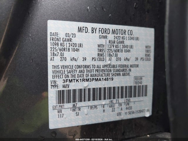 Ford Mustang Mach-e Select 2023 3FMTK1RM3PMA14819 Image 9