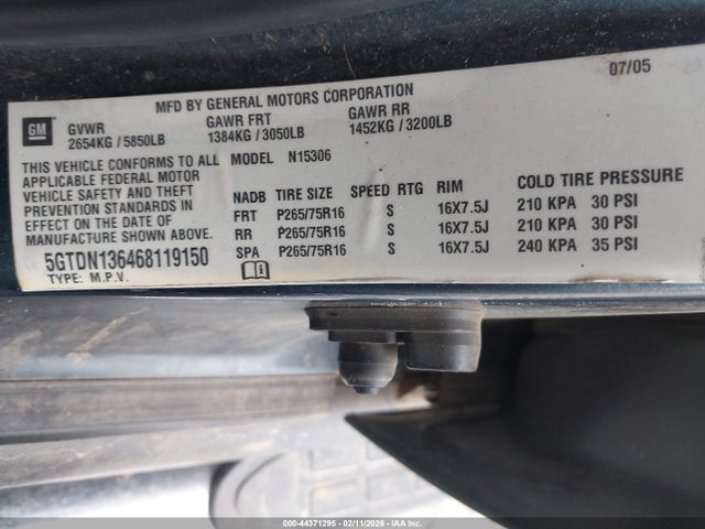 Продажа на аукционе авто 2006 Hummer H3 Suv, vin: 5GTDN136468119150, номер лота: 44371295