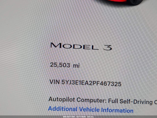2023 TESLA MODEL 3 5YJ3E1EA2PF467325 Photo 6