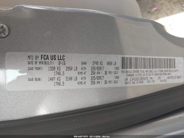 2C4RDGBG1HR554776 Dodge Grand Caravan Se