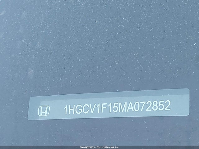 1HGCV1F15MA072852 Honda ACCORD LX