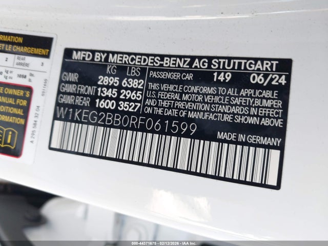 2024 MERCEDES-BENZ EQE 350+ W1KEG2BB0RF061599 Photo 8