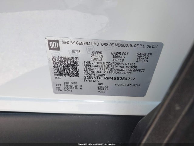 2025 CHEVROLET BLAZER EV 3GNKDBRM4SS254277 Photo 8