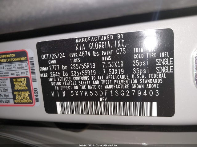 5XYK53DF1SG279403 KIA Sportage Sx-prestige