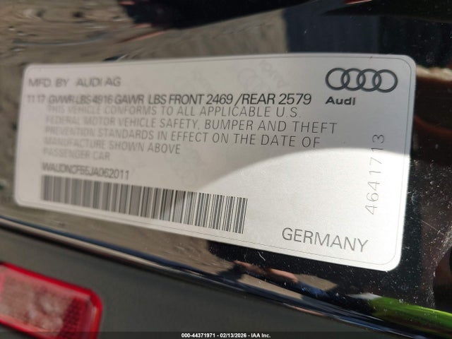 2018 AUDI A5 WAUDNCF55JA062011 Photo 8
