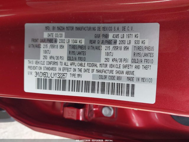 3MVDMBDLXLM132267 Mazda Cx-30 Preferred Package