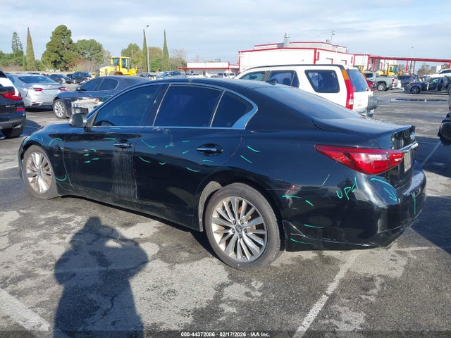 2018 Infiniti Q50 3.0t Luxe მანქანა იყიდება აუქციონზე, vin: JN1EV7AP9JM592359, აუქციონის ნომერი: 44372086