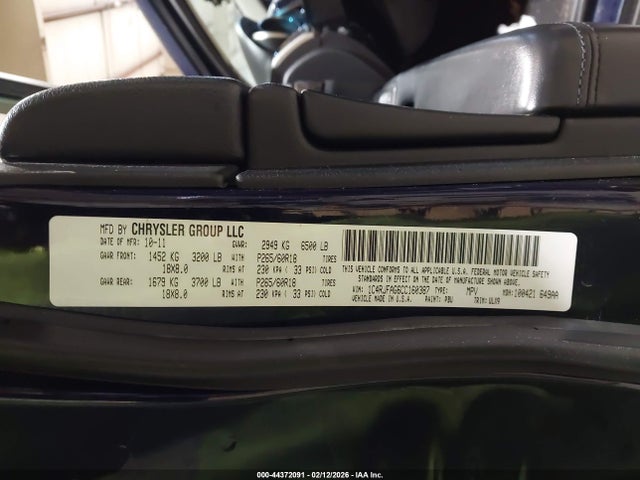 Продажа на аукционе авто 2012 Jeep Grand Cherokee Laredo, vin: 1C4RJFAG6CC160387, номер лота: 44372091