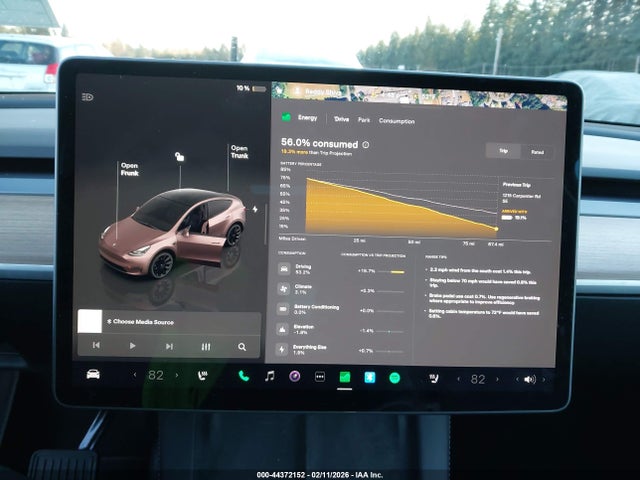 2023 Tesla Model Y Awd/long Range Dual Motor All-wheel Drive მანქანა იყიდება აუქციონზე, vin: 7SAYGDEE4PF957109, აუქციონის ნომერი: 44372152