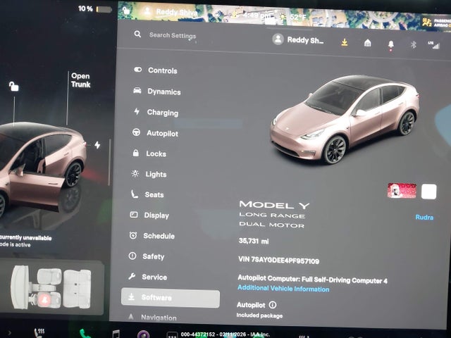 2023 Tesla Model Y Awd/long Range Dual Motor All-wheel Drive მანქანა იყიდება აუქციონზე, vin: 7SAYGDEE4PF957109, აუქციონის ნომერი: 44372152