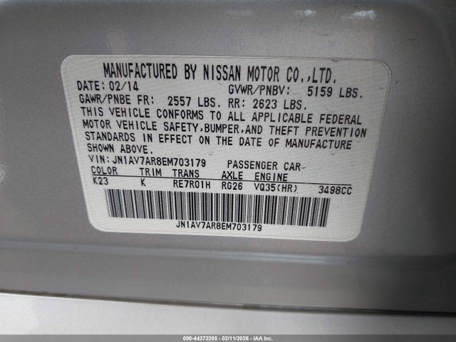 2014 INFINITI Q50 HYBRID JN1AV7AR8EM703179 Photo 8