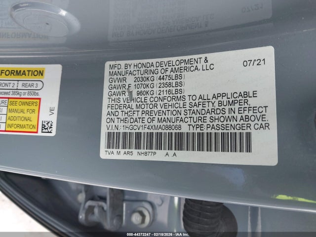 1HGCV1F4XMA088068 Honda Accord Sport Special Edition