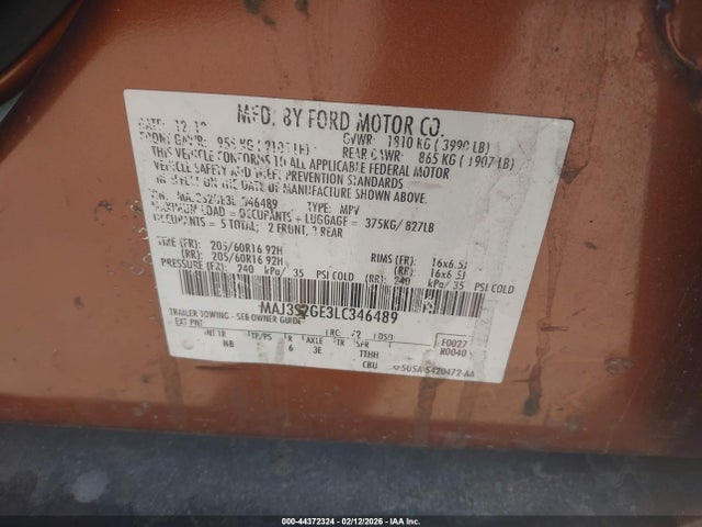 Ford Ecosport Se 2020 MAJ3S2GE3LC346489 Image 9