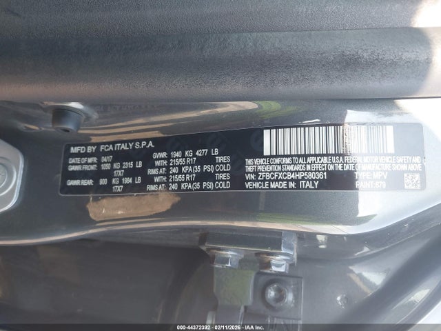 2017 FIAT 500X ZFBCFXCB4HP580361 Photo 8