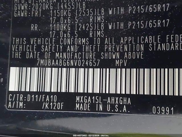 2022 TOYOTA COROLLA CROSS 7MUBAABG6NV024657 Photo 8