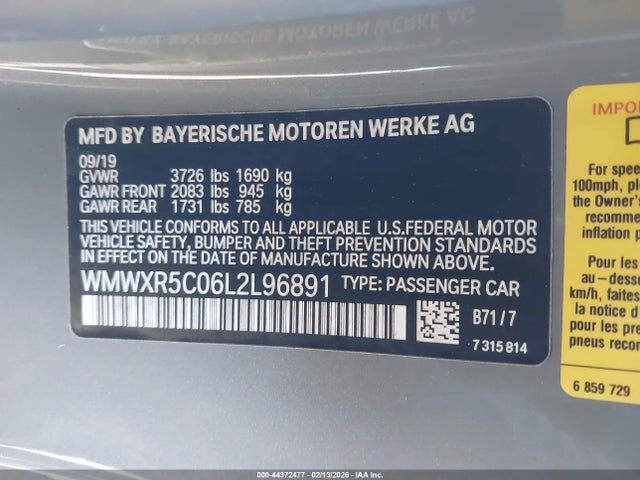 2020 MINI HARDTOP WMWXR5C06L2L96891 Photo 8