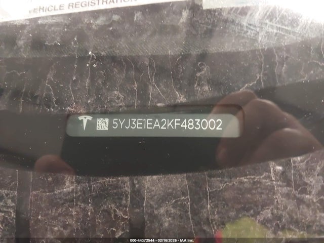 Aukcja sprzedaży 2019 Tesla Model 3 Long Range/mid Range/standard Range/standard Range Plus, vin: 5YJ3E1EA2KF483002, numer aukcji: 44372544