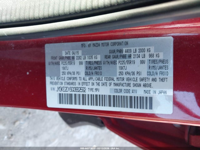 Aukcja sprzedaży 2016 Mazda Cx-5 Grand Touring, vin: JM3KE2DY6G0662592, numer aukcji: 44372613