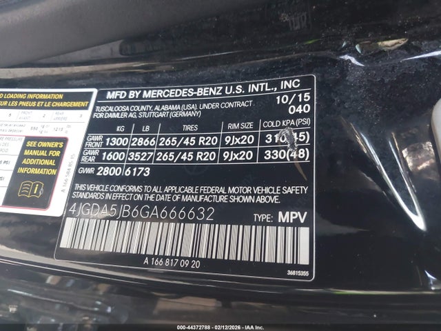 2016 MERCEDES-BENZ GLE 350 4JGDA5JB6GA666632 Photo 8