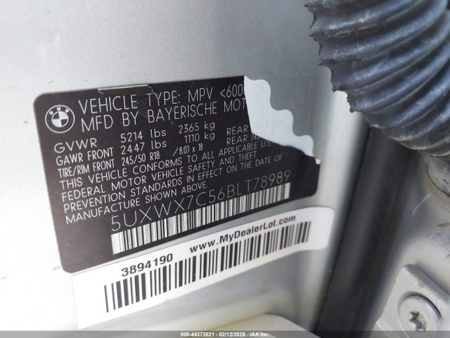 2011 BMW X3 5UXWX7C56BLT78989 Photo 8