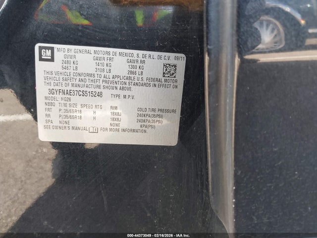 2012 CADILLAC SRX 3GYFNAE37CS515248 Photo 8