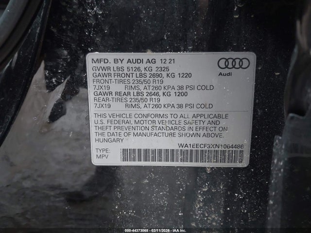 2022 AUDI Q3 WA1EECF3XN1064486 Photo 8