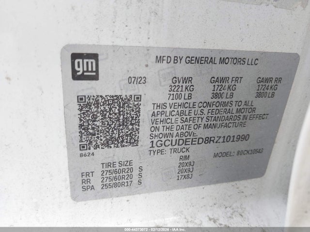 2024 CHEVROLET SILVERADO 1500 1GCUDEED8RZ101990 Photo 8