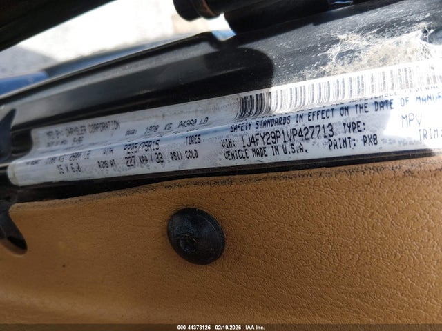 Aukcja sprzedaży 1997 Jeep Wrangler Se, vin: 1J4FY29P1VP427713, numer aukcji: 44373126
