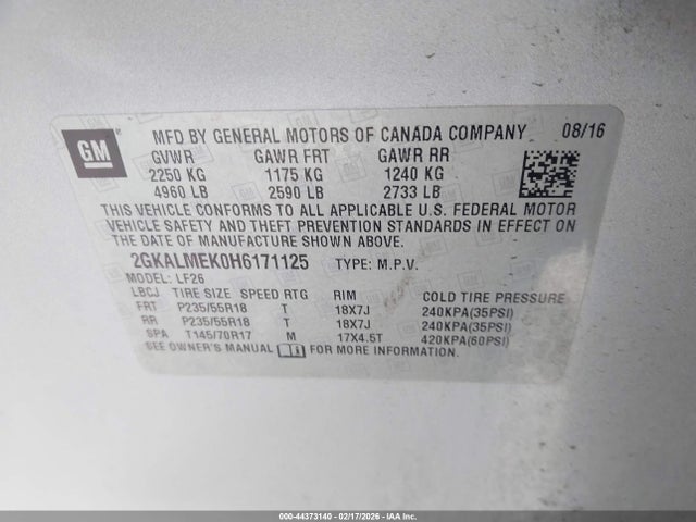 2GKALMEK0H6171125 GMC Terrain Sle-1