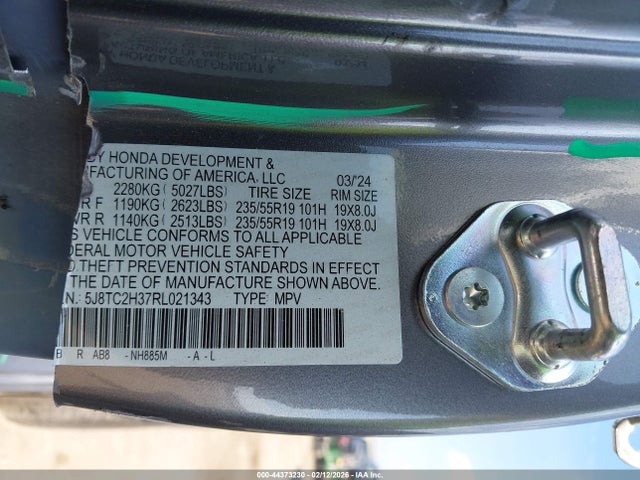 Aukcja sprzedaży 2024 Acura Rdx Standard, vin: 5J8TC2H37RL021343, numer aukcji: 44373230